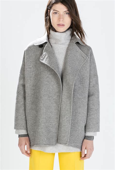 Manteau oversize gris .